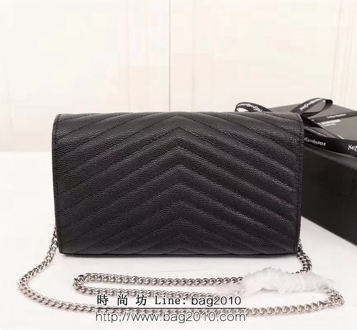 YSL聖羅蘭 爆款 魚子醬牛皮鏈條小包 可當手包用 26801 YAS1493